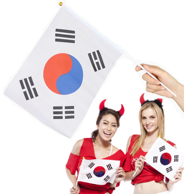 피플스파티 미니천수기 태극기 20p, 1개