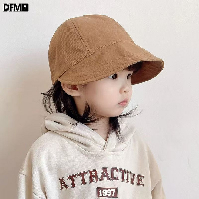 DFMEI 兒童帽子春秋棒球帽寶寶小孩鴨舌帽男童女童夏季漁夫帽防曬遮陽
