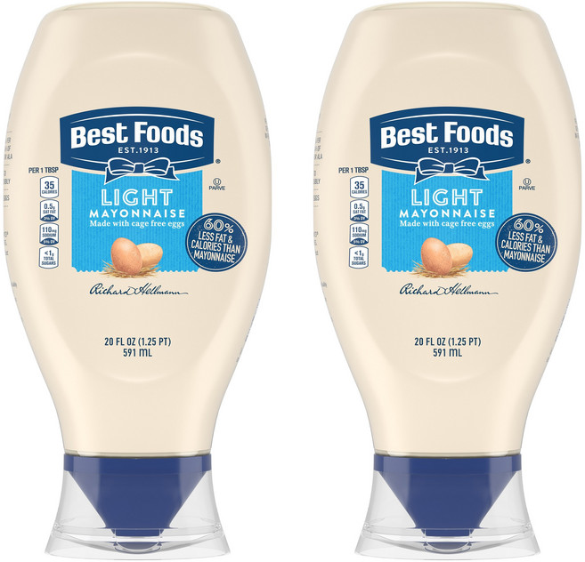 베스트푸즈 라이트 마요네즈, 591ml, 2개