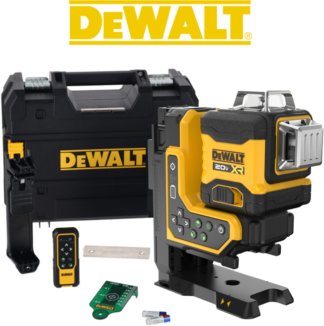 디월트 DCLE34035N 20V 원격제어(리모컨) 3x360 그린레이저키트 레벨기 본체(베어툴), 1개