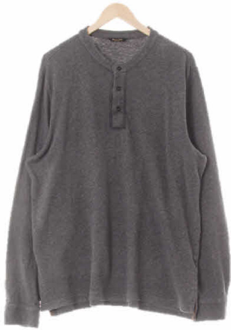 6615 마시모두띠 그레이 면 헨리넥트윌티셔츠 [2XL]