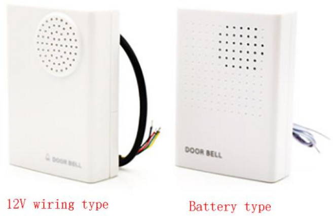 인터폰 도어벨전자 와이어 유선 도어 벨 초인종 딩동 드라이 배터리 또는 12V 두 가지 초인종 연결, [01] 12Vwiring, 1개