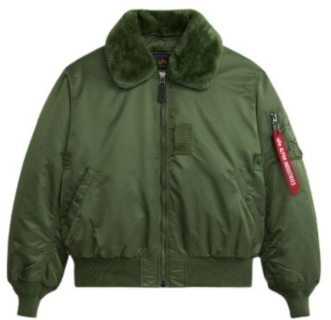 알파인더스트리 ALPHA INDUSTRIES B-15 플라이트 자켓 세이지 매장정품 193044