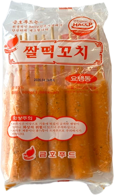 금호 쌀떡꼬치900g, 900g, 1개