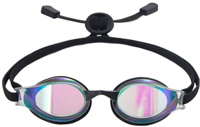 후그 달리 미러 접착식 패킹 수경 DALI_BKBK, 블랙블랙 + 블루블랙, 1개