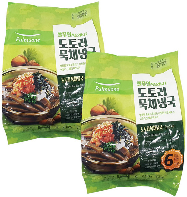 풀무원 도토리 묵채냉국, 2개, 2.589kg