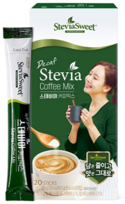 스테비아스위트 펄세스 디카페인 스테비아 커피믹스, 9g, 20개입, 30개