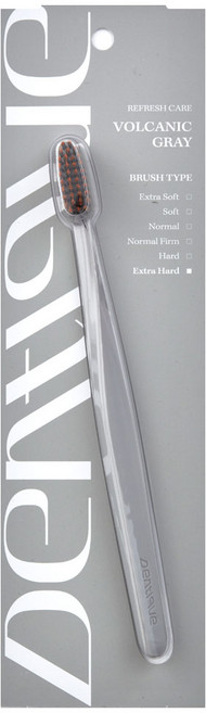 덴띠끄 볼케닉 그레이 칫솔 (Extra-hard), 1개, 1개입
