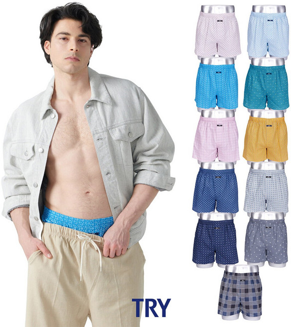 [M] (하늘) TRY 면 트렁크 1종