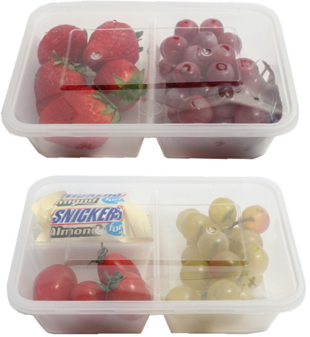 내열 S 일회용도시락 2칸 5p + 3칸 5p + 뚜껑 10p, 10개, 1세트