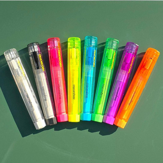 하고로모 슬라이드식 자석 분필홀더 크리스탈 멀티 쵸크 홀더 7색상, (형광오렌지)크리스탈 홀더