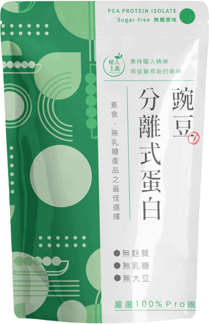 植人主義 分離式豌豆蛋白, 1kg, 1個