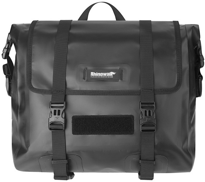 라이노워크 오토바이 사이드백 15L 바이크 가방 모토캠핑 방수 새들백 MTR2030, 블랙