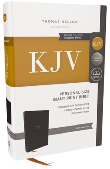 (영문도서) KJV Holy Bible: Personal Size Giant Print Hardcover Red Letter Comfort Print... Hardcover, Thomas Nelson, English, 9781400345472