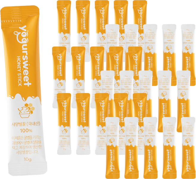 요거달콤 사양벌꿀 국내산 꿀스틱 알뜰형, 30개, 10g
