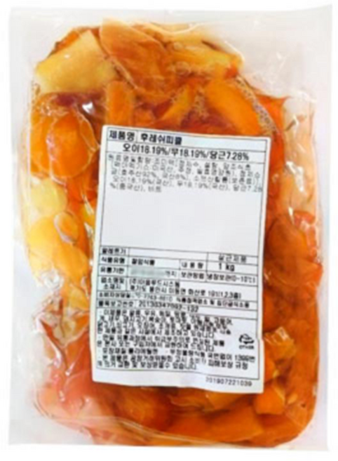 이음 후레쉬피클(오이 무 당근), 2개, 1kg