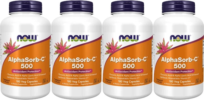 나우푸드 알파소브 C 500 베지캡슐, 4개, 180정 - 쿠팡