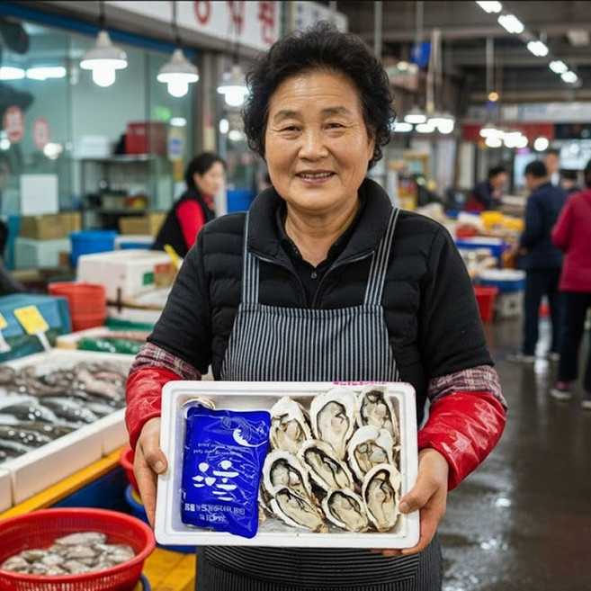 산지직송 경남 통영 하프쉘 굴, 1박스