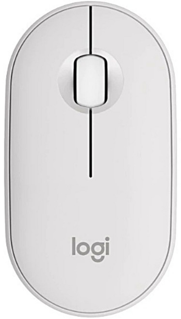 Logitech 羅技 無線靜音藍牙滑鼠, 珍珠白, M350s