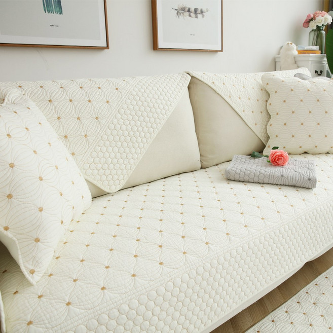 넓은 순면 패브릭 돌 카우치 쇼파 패드 토퍼 덮개 카바 개별