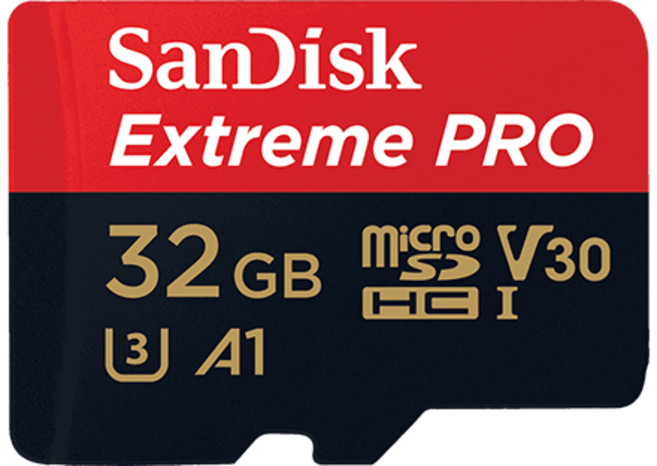 SANDISK Extreme PRO V30 A1 micro SDHC U3 UHS-I 100MB, 1個, 32GB