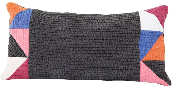 에코숲라이프 천연 편백나무베개 편백나무칩 삼각베개(소), 그레이/편백나무(미니 큐브칩)-7~8mm, 1개