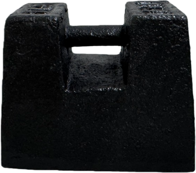 Dr.秤 方型鑄鐵砝碼 重量校正 配重專用, 1個, 1kg