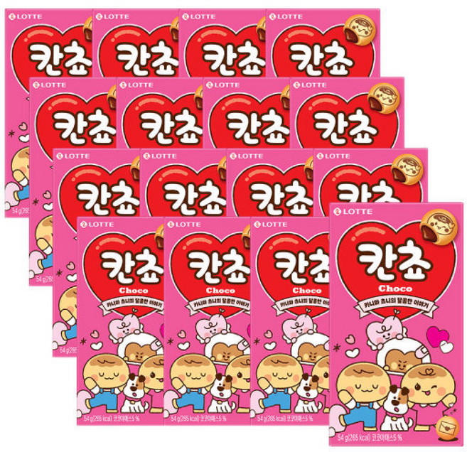 롯데웰푸드 칸쵸, 54g, 16개