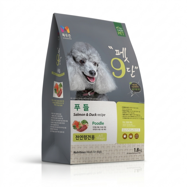 목우촌펫 강아지 펫9단 기능성 사료, 푸들, 1.8kg, 2개