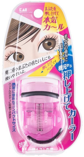 KAI 소프트 수지가 눈꺼풀을 밀어 올려 뿌리부터 확실히 컬 아이래시 Push-Up Curler 뷰러 / KQ-0849, 1개