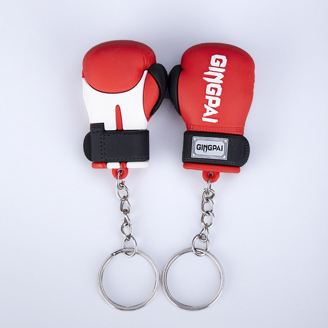 레드 미니 복싱 글러브 키홀더 가방 장식 소품