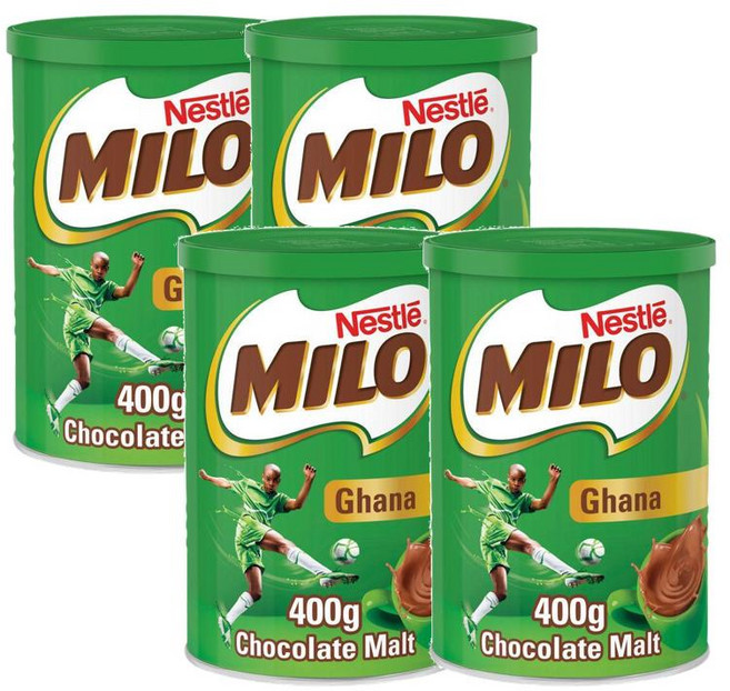 Milo 마일로 초코우유 파우더 캔 400g x4캔, 1개입