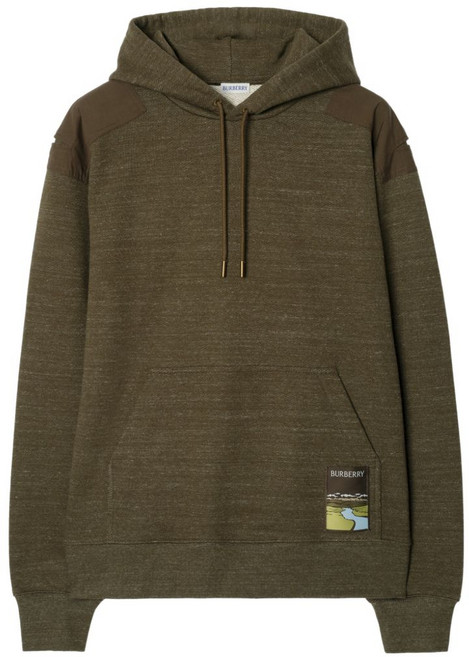 버버리 랜드스케이프 라벨 코튼 후디