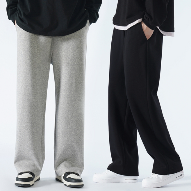 프라임스톤 남성 세미 와이드 트레이닝 팬츠 츄리닝 바지 2p