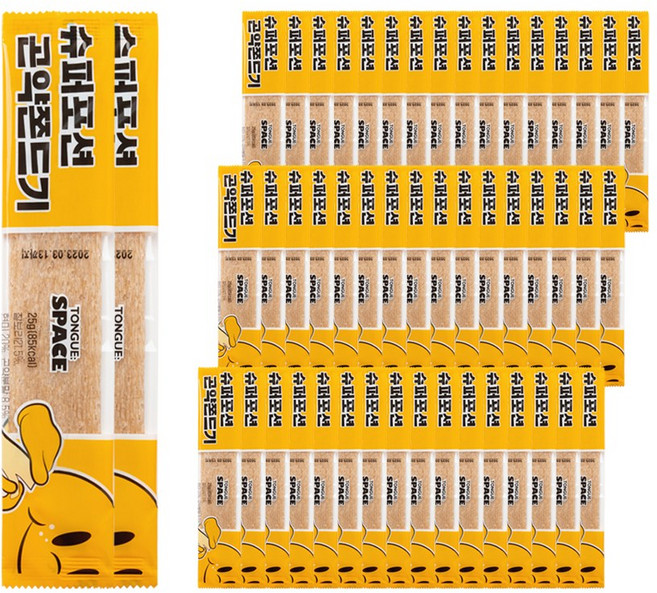 텅스페이스 슈퍼포션 곤약쫀드기, 25g, 50개