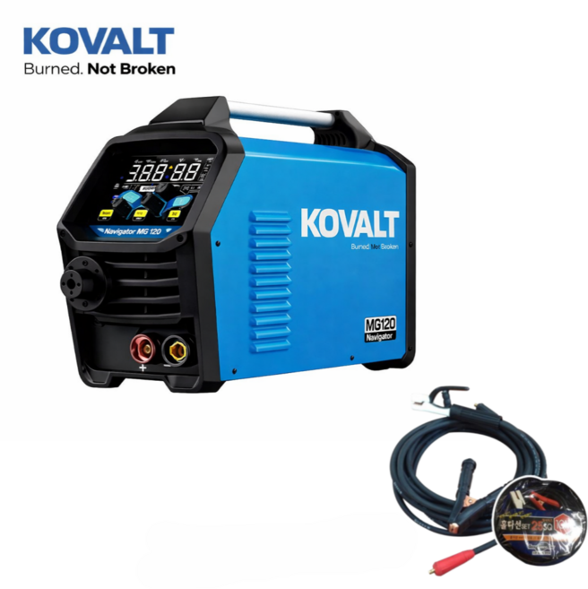 코발트 논가스용접기 MG120 네비게이터 아크용접 홀다선세트 25SQ추가(어스3M.홀더7M), 1개