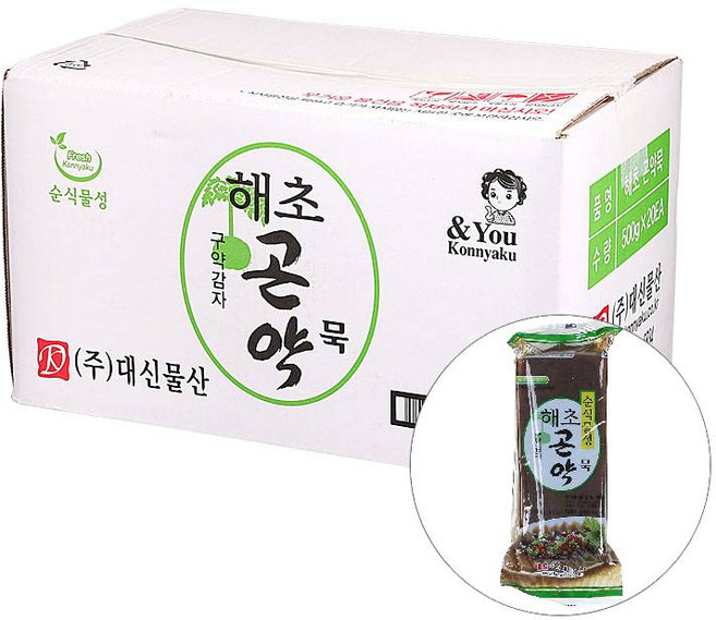 해초곤약묵 500G대신 BOX(20), 20개, 500g