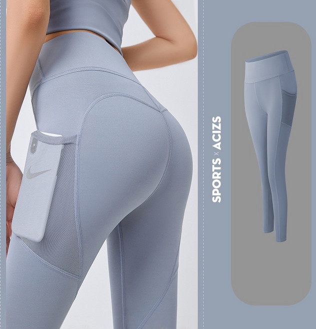 IFaith 壓力褲 韻律褲 瑜珈褲 運動褲 高腰褲 內搭褲 緊身褲 有口袋 女款 P0013