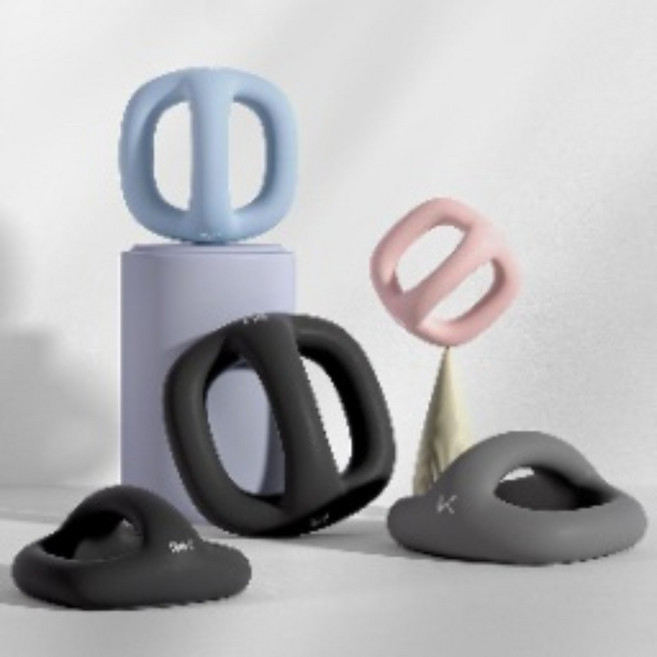 이지그립 링덤벨 논슬립 다용도 아령, 하체트레이닝 [2.5KG 블랙] 싱글팩, 단일 팩, 1개