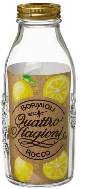 보르미올리로코 콰트로 우유 보틀 1000ml 밀폐 유리병 밀폐용기, 1개