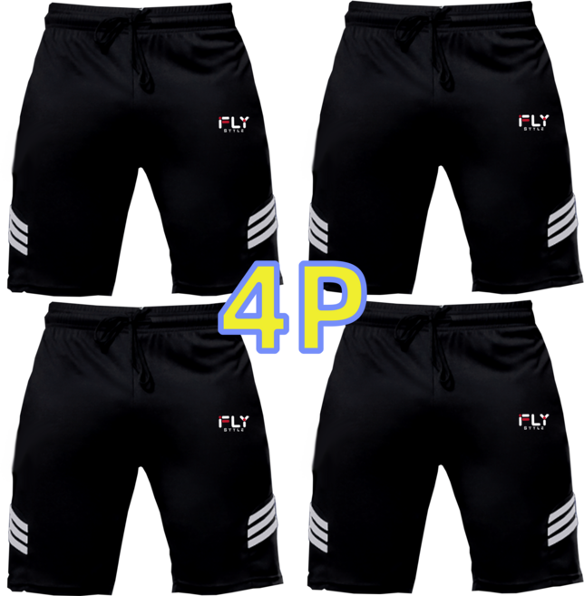 플라이 스타일 4P 스포츠 남여공용 기능성 드라이 트레이닝 반바지 팬츠 4장 세트