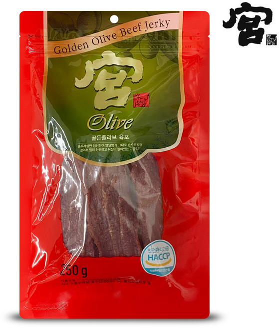 궁 골드 올리브 육포 250g, 2개