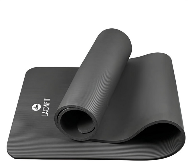 라온핏 NBR 요가매트 라이트 10mm, 차콜, 1개