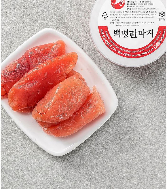 미왕젓갈 저염 백명란 파지특 외, 1개, 500g