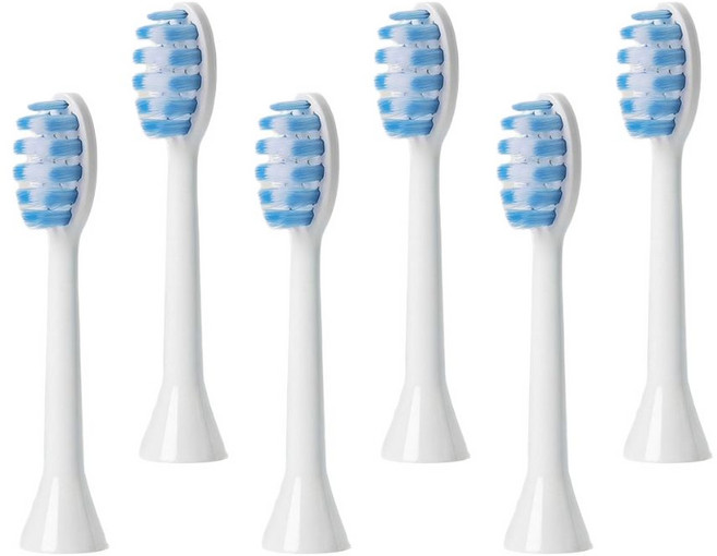 한경희 무선 음파 전동칫솔 5단모드 완전방수 칫솔모, 6개, 미세칫솔모