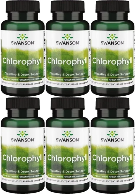 스완슨 엽록소 50mg, 6팩, 90정 - 쿠팡
