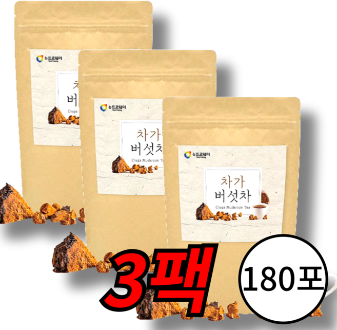 러시아 차가버섯 차 티백 추출 100%, 72g, 180개입, 1개