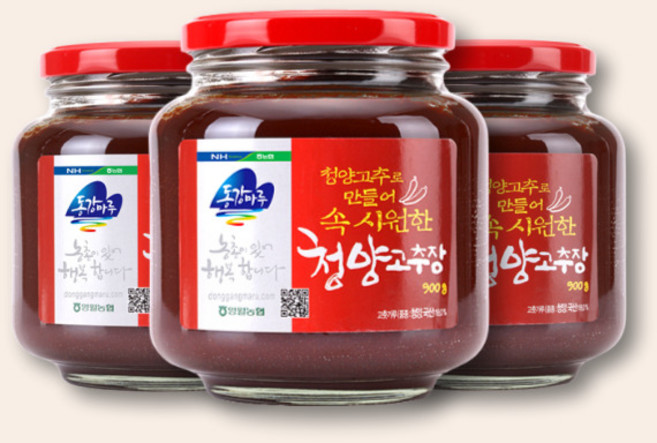영월농협 동강마루 청양 고추장 900g x 3병 매운맛 밥도둑 찌개 양념장 세트, 단품