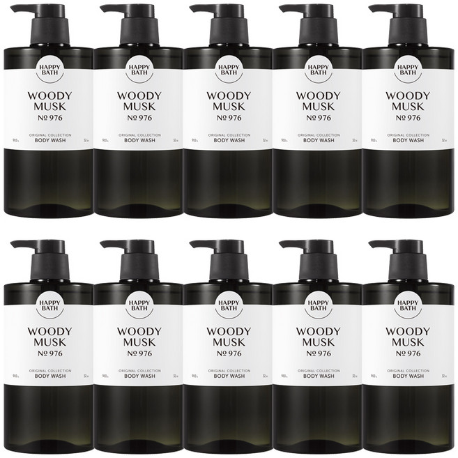 해피바스 오리지널 컬렉션 바디워시 우디머스크향, 910g, 10개