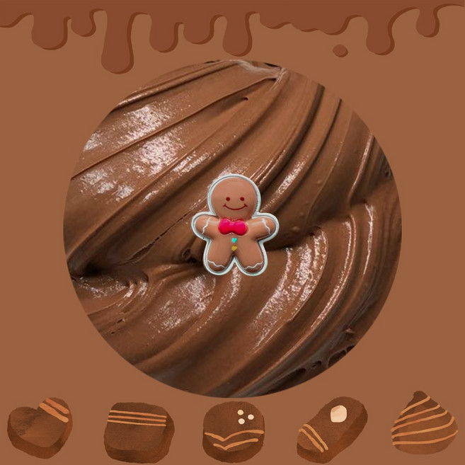 [밤비슬라임] 초코빵 수제슬라임 모음, 250ml, 밤젤라또, 1개